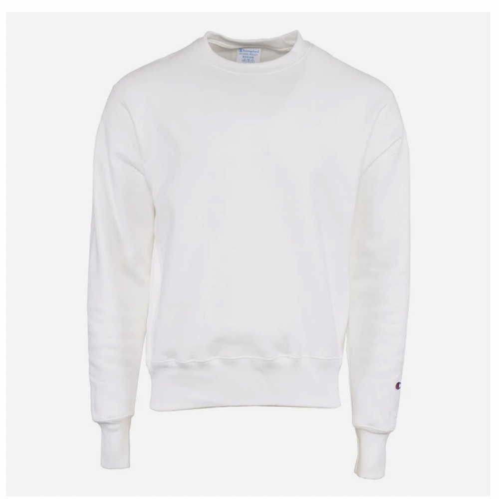 Champion  Original Vintage Heavyweight White Crewneck Sweatshirt
